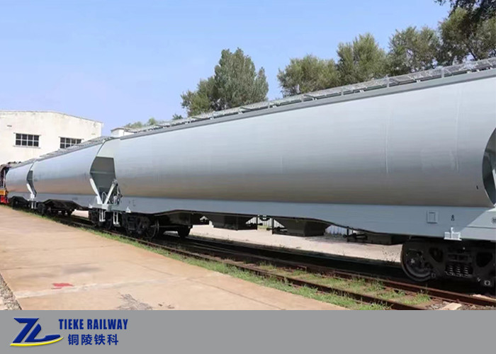 Maíz Trigo Soya Cereales Vehículos de transporte ferroviario de vía férrea 1435 mm Carga de pago 70 toneladas