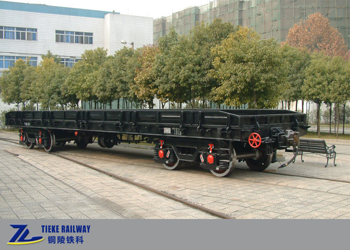 El carro ferroviario 80km/H UIC de la carga del piso bajo aprobó para el indicador de 1435m m mantiene el carril