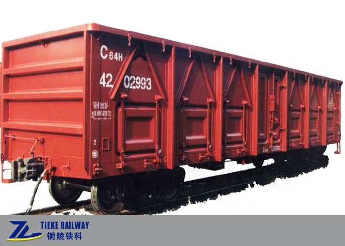 coche de tren de carromatos de tragante abierto de la carga 61t 80 kilómetros por hora para las mercancías generales