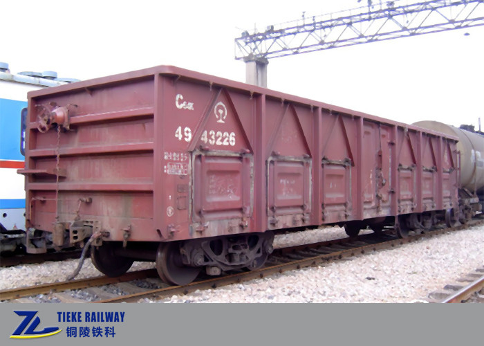 coche de tren de carromatos de tragante abierto de la carga 61t 80 kilómetros por hora para las mercancías generales