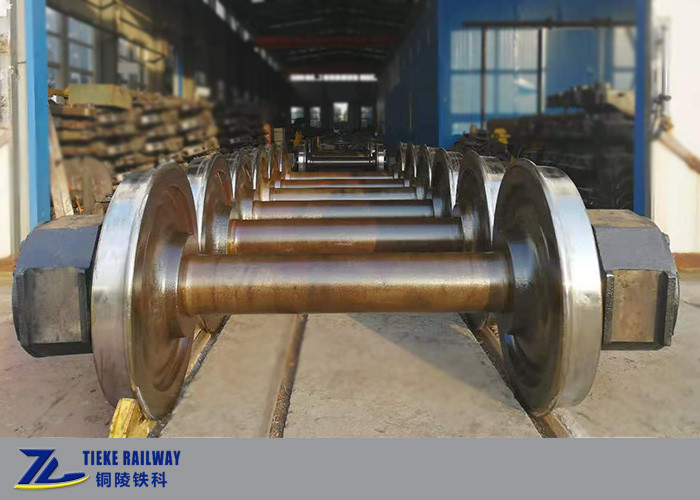 Tipo ferroviario carro de G de la carga de Axle Assembly For 120t de la rueda del tren de Wheelset 840m m
