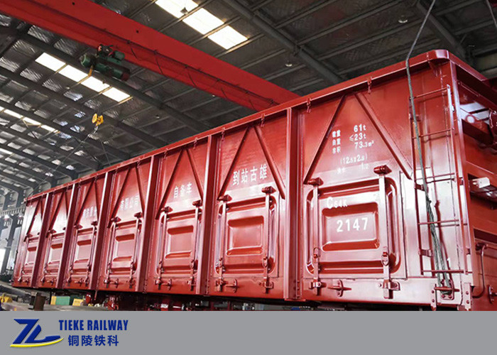 carro de tragante abierto ferroviario de la carga de paga 60t para el estándar ordinario de las mercancías UIC