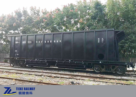 Vagón de ferrocarril de carbón de descarga aérea con cuatro escotillas de descarga inferiores