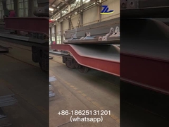 19m de longitud de ferrocarril Pozo vagón plano carga de pago 40 toneladas centro deprimido coche plano